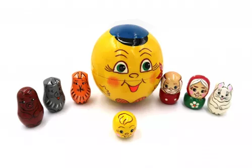 Колобок. Сказка в матрешке